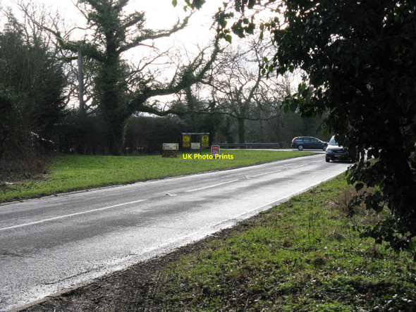 Photo 6"x4" Entrance to The Oaks Poultry Farm Burgess Hill c2010