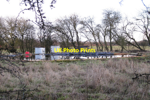 Photo 6"x4" Artificial pond near Ryton Lodge Farm Bubbenhall c2010
