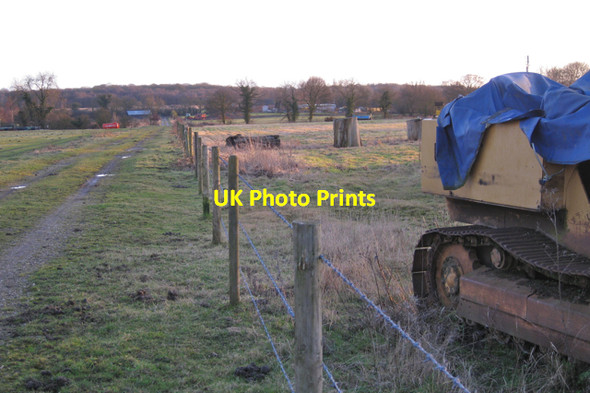Photo 6"x4" Long straight track near Ryton Lodge Farm Bubbenhall c2010