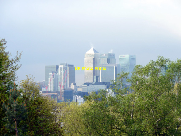 Photo 6"x4" Docklands Skyline Greenwich\/TQ3977 c2009