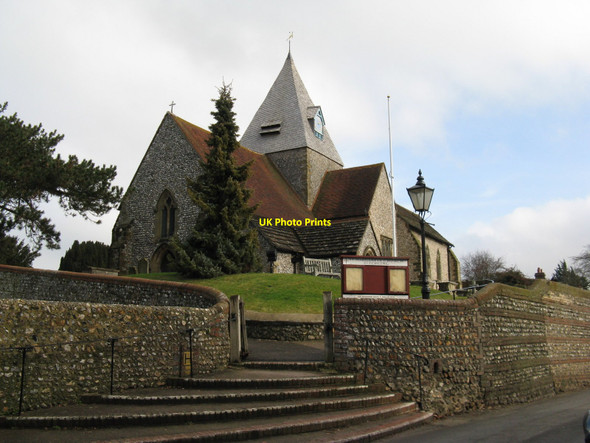 Photo 6"x4" St Margarets Church Ditchling c2010