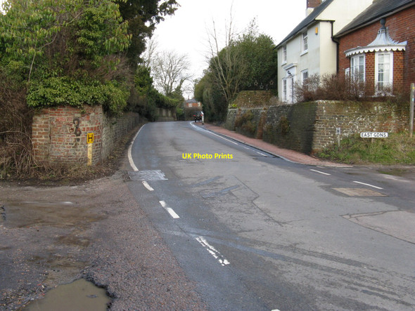 Photo 6"x4" The Sussex Border Path leaving the High Street and turning into East Gardens Ditchling c2010