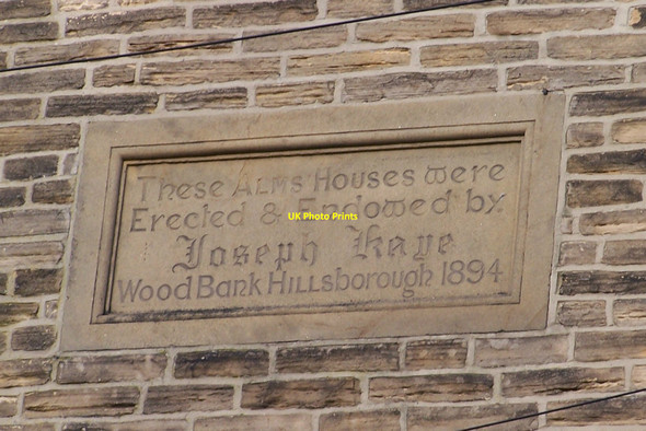 Photo 6"x4" Almshouses Sign, Ivanhoe Road (formerly Ivy Road), Stannington, Sheffield Crookes c2009