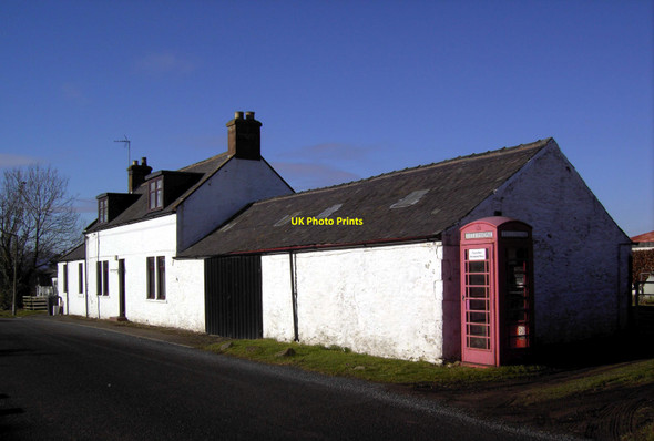 Photo 6"x4" Telephone kiosk Ruthwell Station. Ruthwell Station c2010