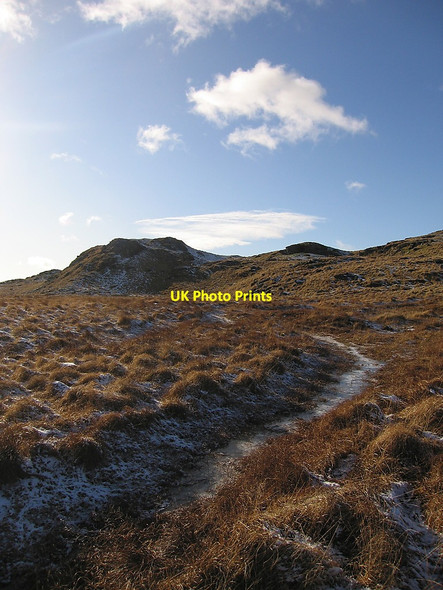 Photo 6"x4" Frozen bog stream, Pen y Bryn Ffair-Rhos c2010