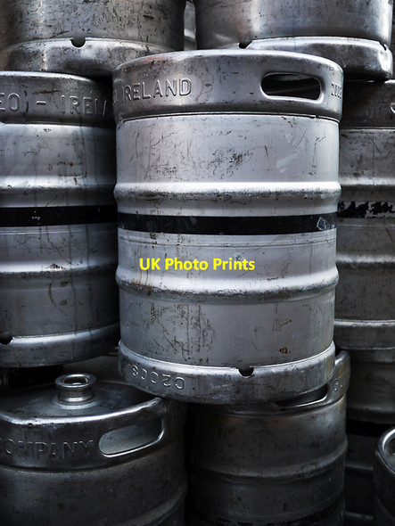 Photo 6"x4" Beer kegs, Albion lane Belfast c2010