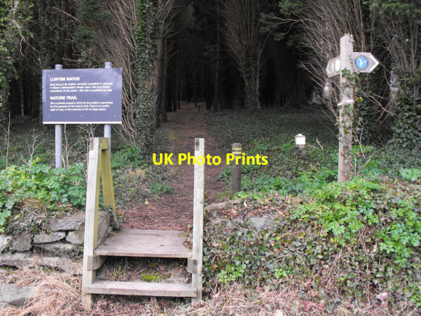 Photo 6"x4" Entrance to Wylfa Nature Trail Cemaes\/SH3693 c2010
