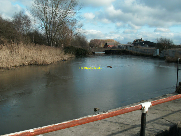 Photo 6"x4" Site of swing railway bridge on Sankey Canal Warrington\/SJ6088 c2010