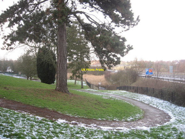 Photo 6"x4" Grove Park Path Caerleon or Caerllion c2009