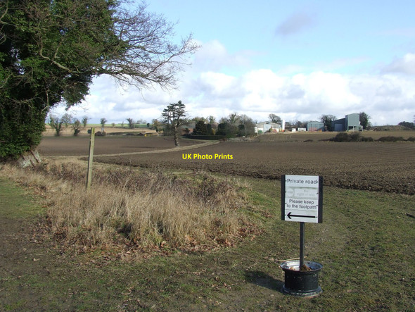 Photo 6"x4" Private Road Redgrave c2010