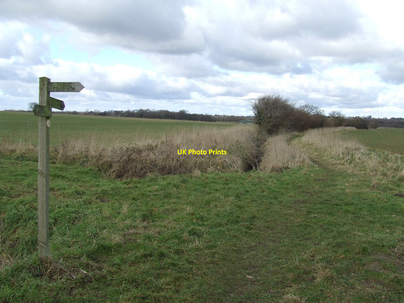 Photo 6"x4" Footpath Junction Fen Street\/TM0579 c2010