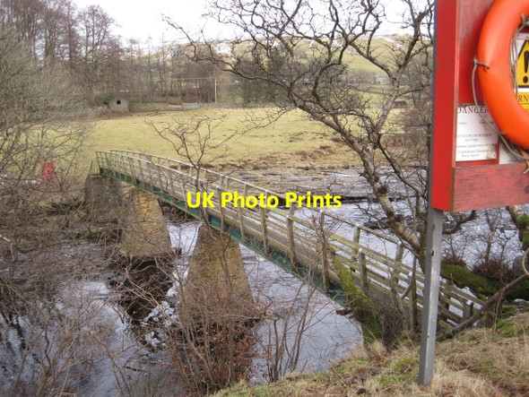 Photo 6"x4" Footbridge over the River Tees Newbiggin\/NY9127 c2010