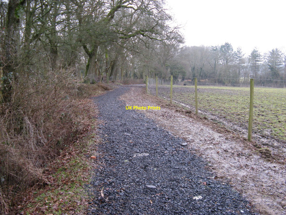 Photo 6"x4" Footpath between the Downs Link path and Pinkhurst Lane Rapkyns c2010