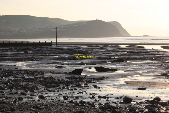 Photo 6"x4" Borth beach, sunken forest. Borth c2006