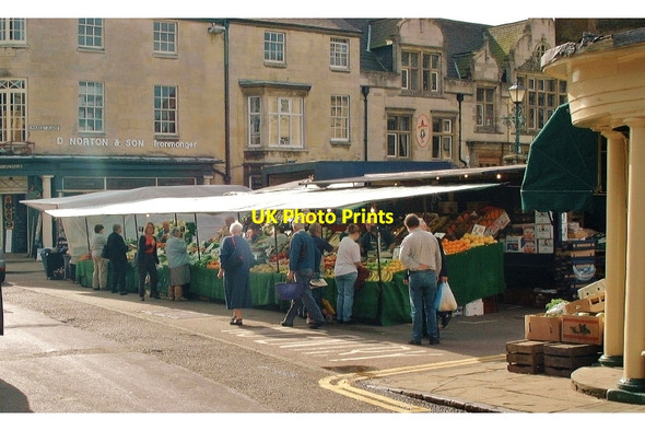 Photo 6"x4" Uppingham: Market Place Uppingham c2002