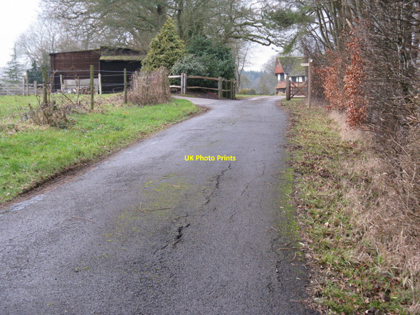 Photo 6"x4" Path junction at Violets Farm Park Street\/TQ1131 c2010