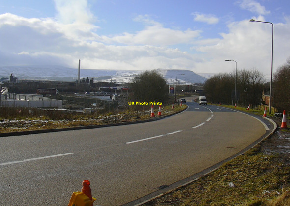 Photo 6"x4" A56 Haslingden Bypass South Bound Slip Road-Road Ends Haslingden c2010