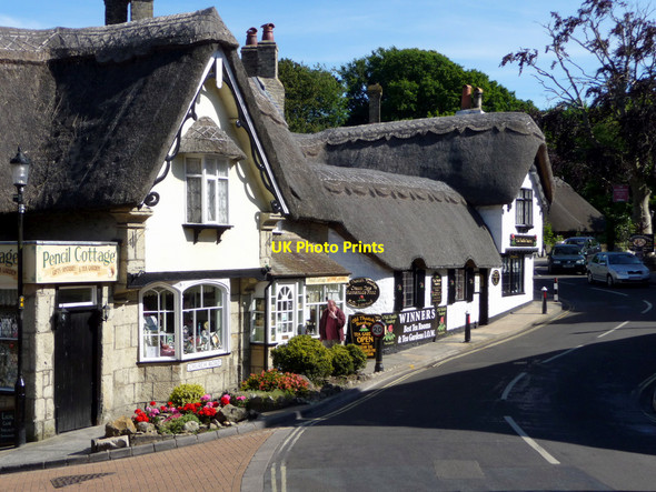 Photo 6"x4" Pencil Cottage and The Old Thatch Tea Room, Shanklin, Isle of Wight Shanklin c2009