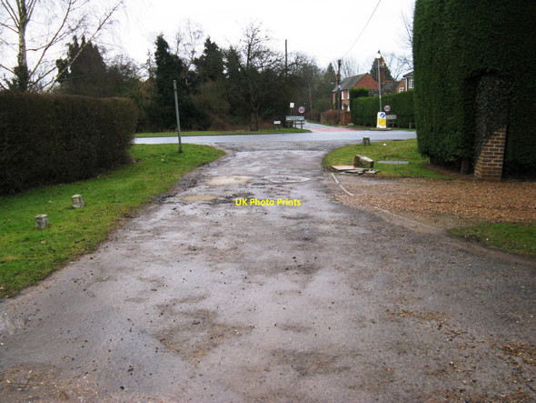Photo 6"x4" Bridleway junction with the A29 at Slinfold Park Street\/TQ1131 c2010