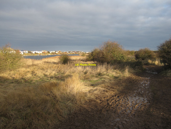 Photo 6"x4" Snettisham RSPB reserve path Shepherd's Port c2010