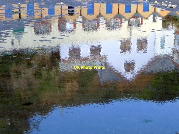 Photo 6"x4" Shanklin Beach Reflections Shanklin c2009 P1