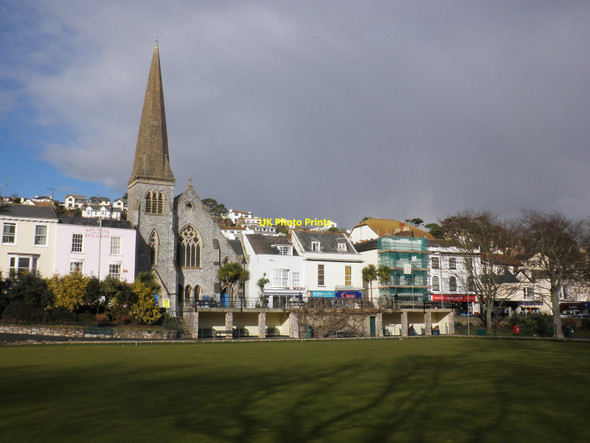 Photo 6"x4" View across the bowling green, Dawlish Dawlish c2010
