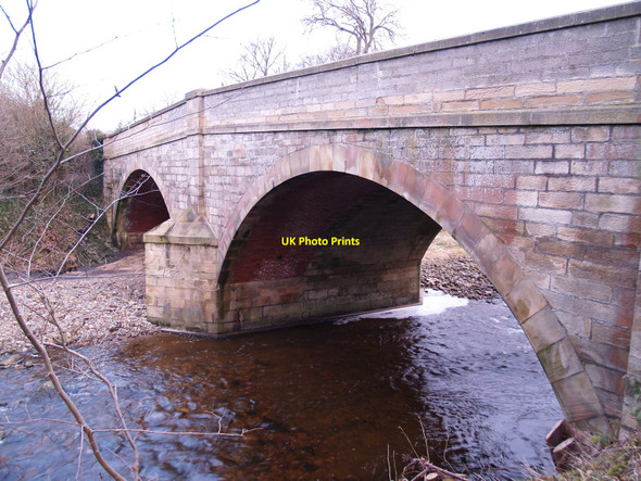 Photo 6"x4" A695 Road Bridge at Dilston over the Devil's Water Dilston c2010