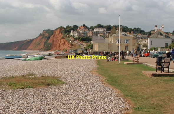 Photo 6"x4" Budleigh Salterton: Beach Budleigh Salterton c2001