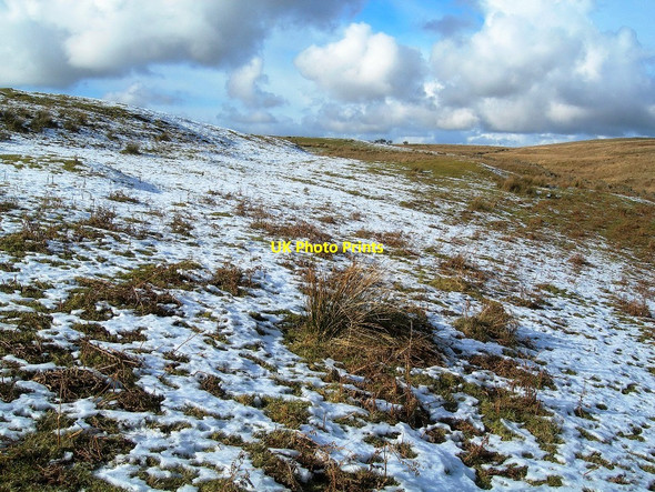 Photo 6"x4" Snow on the Moor in Glen Tig Colmonell c2010