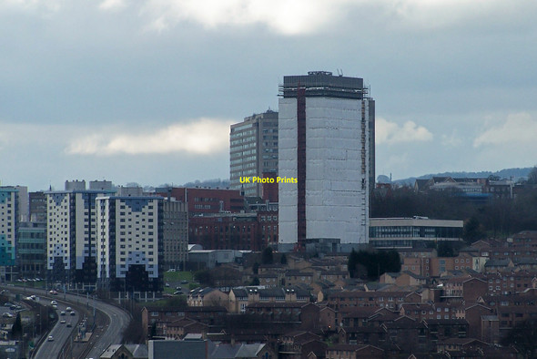 Photo 6"x4" The Arts Tower, viewed from Woodside, Sheffield - 2 Sheffield\/SK3587 c2010