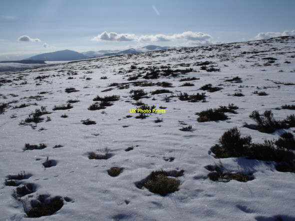 Photo 6"x4" Moorland near Allt Geallaidh looking south Allt Geallaidh c2010