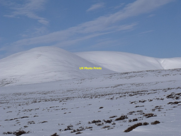 Photo 6"x4" North slopes of Carn a' Mhurraich near Sronphadruig Lodge Carn a' Mhurraich c2010