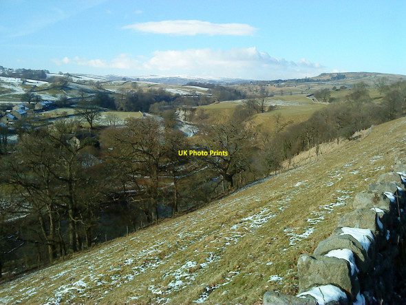 Photo 6"x4" Loup Scar & the River Wharfe Burnsall c2010