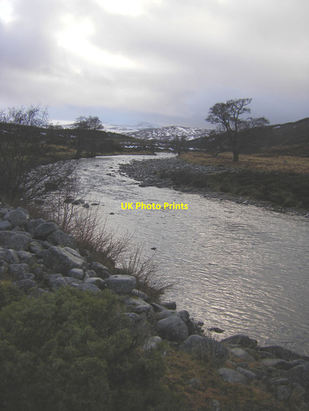 Photo 6"x4" River Tromie near Lynacragan Clach-mheall c2010