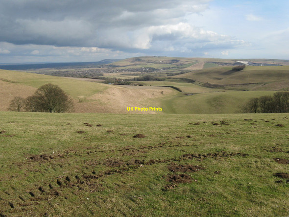 Photo 6"x4" View east from the top of Steyning Bowl Beggars Bush\/TQ1607 c2010