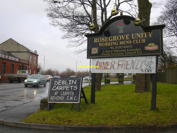 Photo 6"x4" Entrance to Rosegrove Unity W.M.C. Holme Lodge Rossendale Road Burnley Burnley c2010