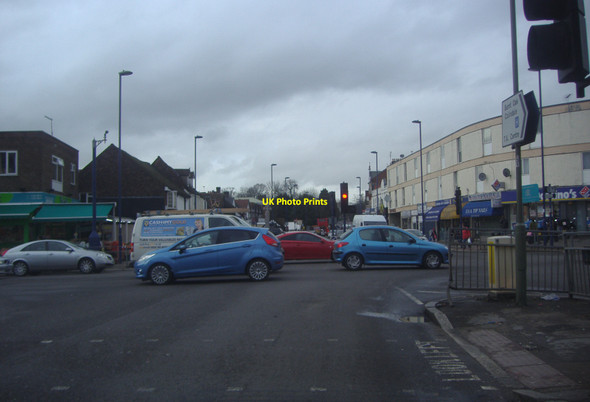 Photo 6"x4" Edgware High Street junction Edgware c2010