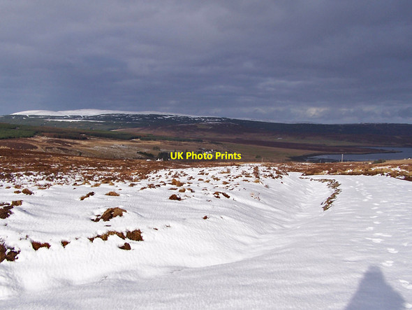 Photo 6"x4" North west from the wind farm track Blackhill\/NG3450 c2010