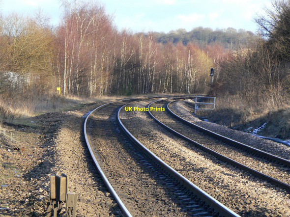 Photo 6"x4" Railway to Doncaster Conisbrough c2010