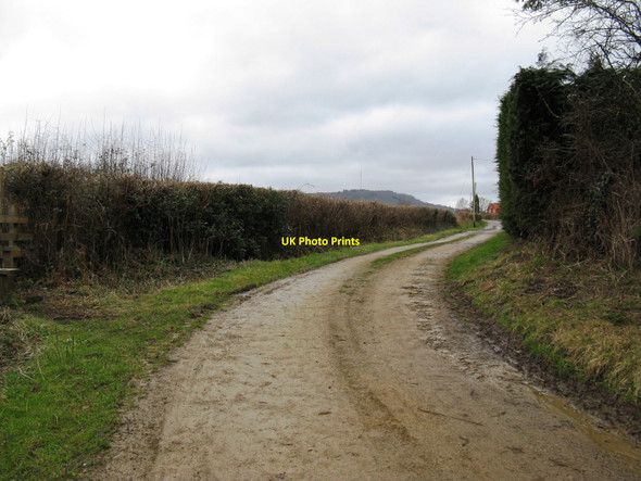 Photo 6"x4" Farm road to River Park Farm White's Green c2010