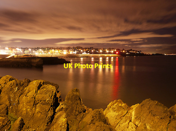 Photo 6"x4" Bangor Bay at night Bangor\/J5081 c2010