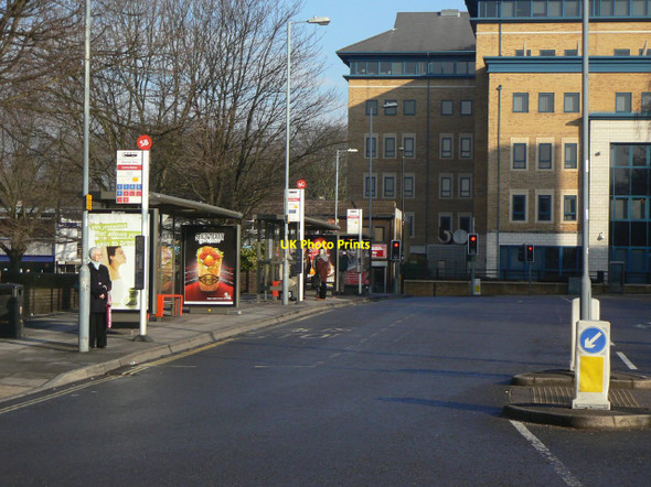 Photo 6"x4" Bus stops at Southampton Central Station Southampton c2010