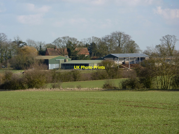 Photo 6"x4" Fields towards Manor Farm Battisford c2010