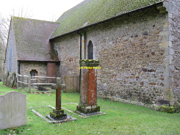 Photo 6"x4" North wall of St Laurence Lurgashall c2010