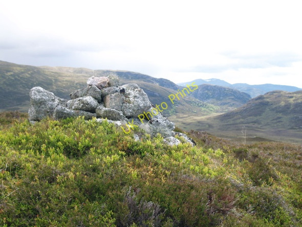 Photo 6"x4" Summit Cairn, Carn na Ceardaich Meall na Ce\u00e0rdaich c2009