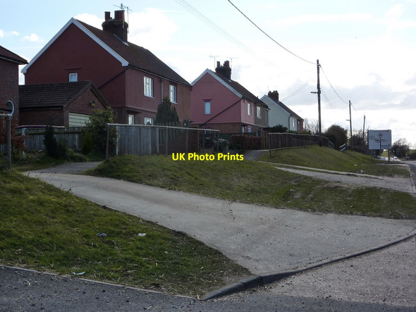 Photo 6"x4" Houses by the B1113 Bramford\/TM1246 c2010