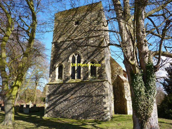 Photo 6"x4" The tower of Flowton Church Flowton c2010