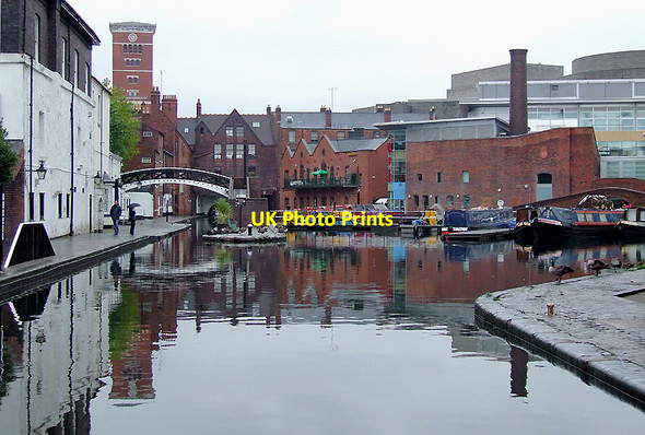 Photo 6"x4" Gas Street Basin in Birmingham Lee Bank c2008