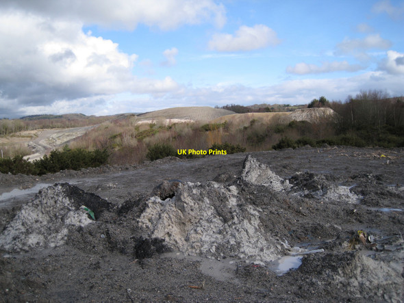 Photo 6"x4" Clay waste, Broadway quarry site Newton Abbot c2010