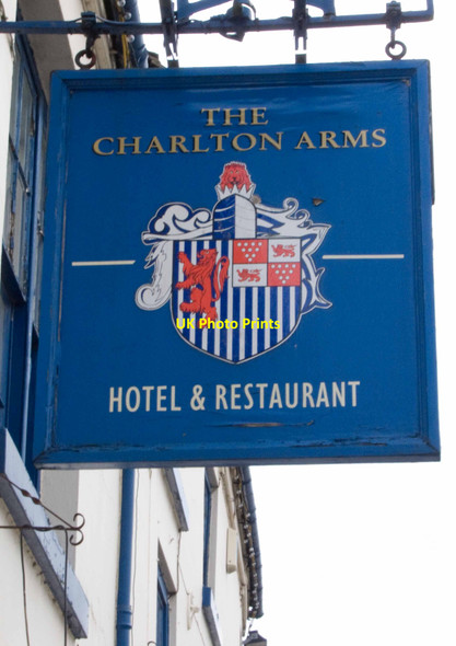 Photo 6"x4" Charlton Arms pub sign Wellington\/SJ6411 c2010